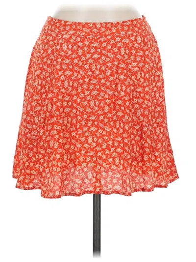 Pre-owned Kimchi Blue Casual Skirt In Orange
