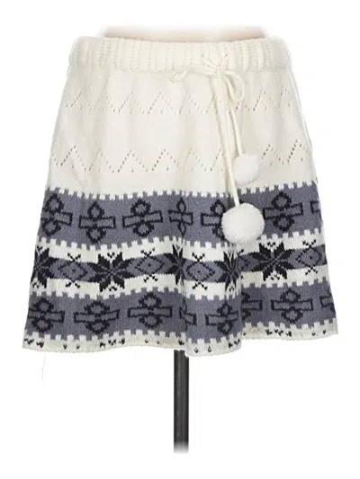 Pre-owned Kimchi Blue Casual Skirt In White