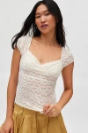 Kimchi Blue Clementine Femme Top In Ivory, Women's At Urban Outfitters In Multi