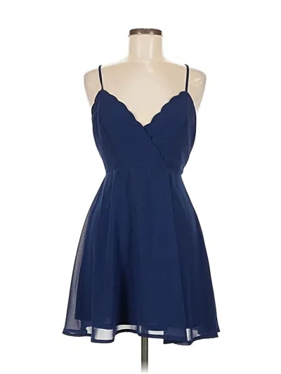 Pre-owned Kimchi Blue Cocktail Dress In Blue