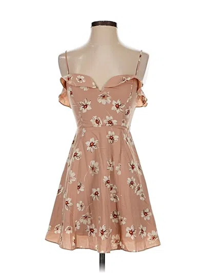 Pre-owned Kimchi Blue Cocktail Dress In Brown