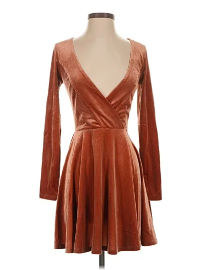 Pre-owned Kimchi Blue Cocktail Dress In Brown