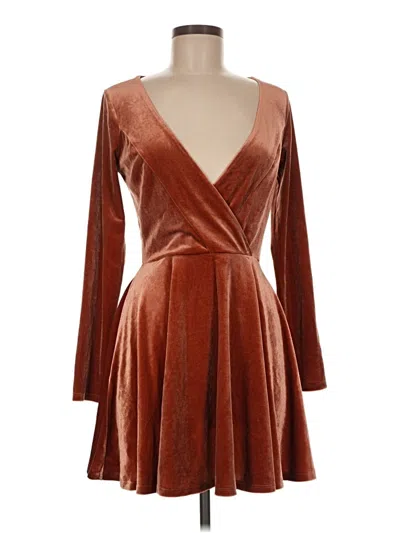 Pre-owned Kimchi Blue Cocktail Dress In Brown