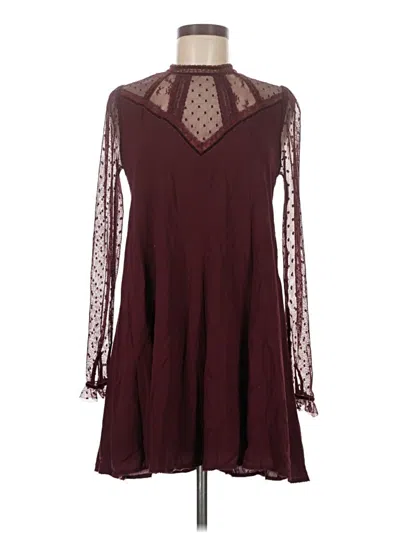 Pre-owned Kimchi Blue Cocktail Dress In Burgundy