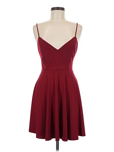 Pre-owned Kimchi Blue Cocktail Dress In Burgundy