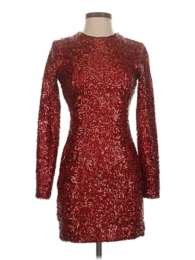 Pre-owned Kimchi Blue Cocktail Dress In Burgundy