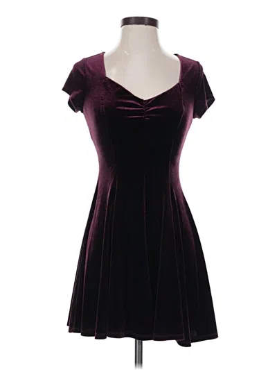 Pre-owned Kimchi Blue Cocktail Dress In Burgundy