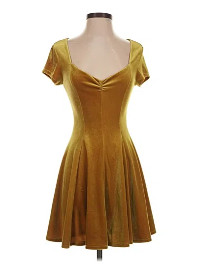 Pre-owned Kimchi Blue Cocktail Dress In Gold