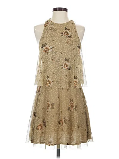 Pre-owned Kimchi Blue Cocktail Dress In Gold