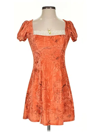 Pre-owned Kimchi Blue Cocktail Dress In Orange