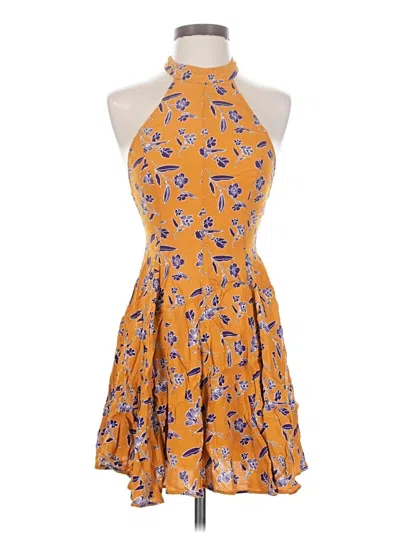Pre-owned Kimchi Blue Cocktail Dress In Orange
