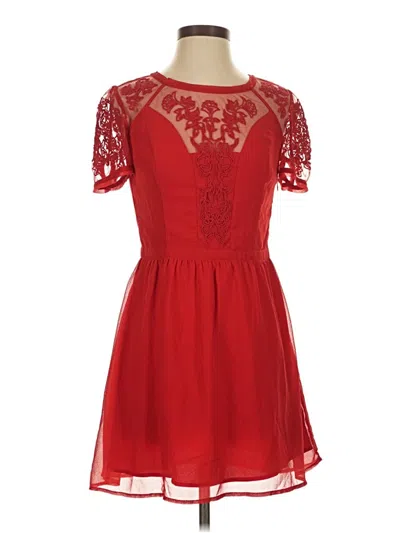 Pre-owned Kimchi Blue Cocktail Dress In Red