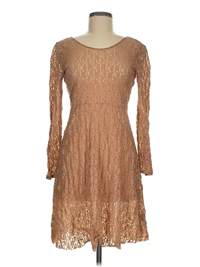 Pre-owned Kimchi Blue Cocktail Dress In Tan