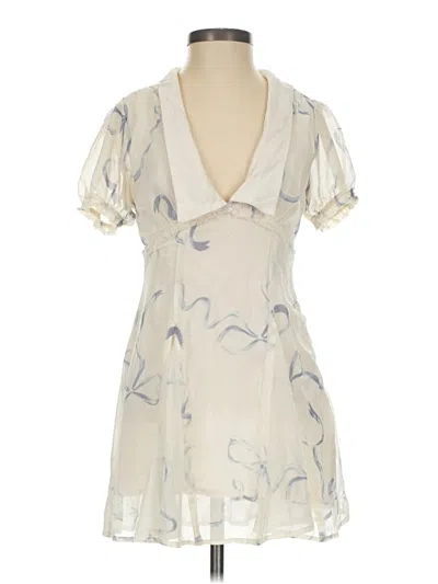 Pre-owned Kimchi Blue Cocktail Dress In White