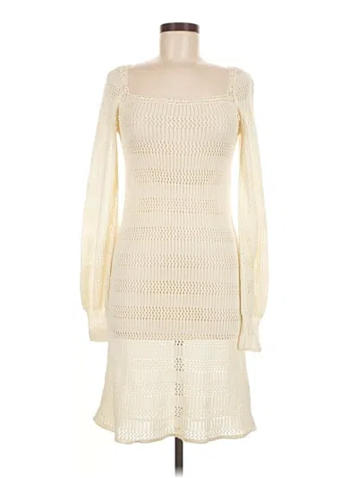 Pre-owned Kimchi Blue Cocktail Dress In White