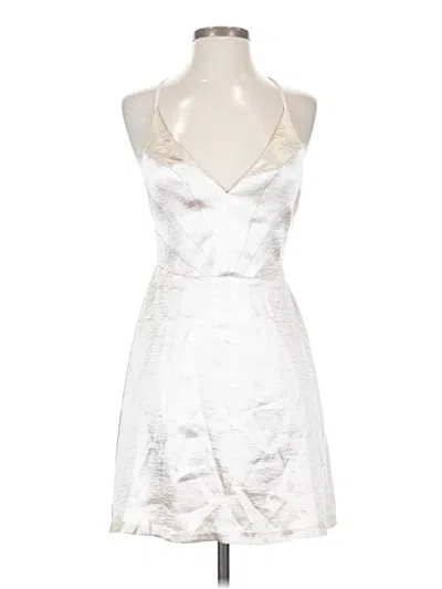 Pre-owned Kimchi Blue Cocktail Dress In White
