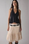 Kimchi Blue Lindsey Tiered Babydoll Halter Top In Black, Women's At Urban Outfitters In Black