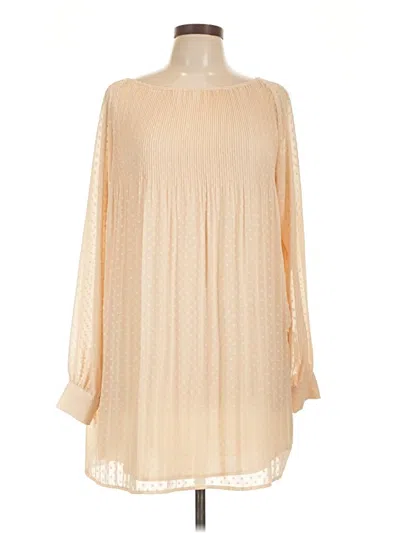 Pre-owned Kimchi Blue Long Sleeve Blouse In Ivory