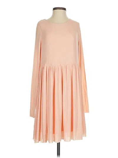 Pre-owned Kimchi Blue Long Sleeve Top Orange Boatneck Tops