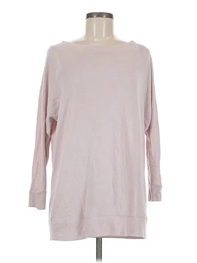 Pre-owned Kimchi Blue Long Sleeve Top Pink Boatneck Tops