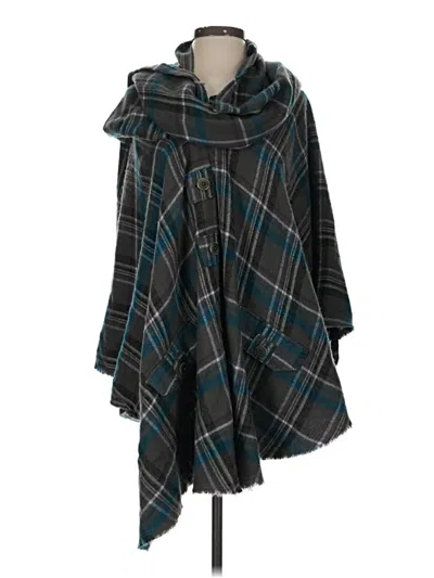 Pre-owned Kimchi Blue Poncho In Blue