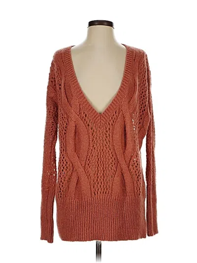 Pre-owned Kimchi Blue Pullover Sweater In Orange