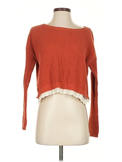 Pre-owned Kimchi Blue Pullover Sweater In Orange