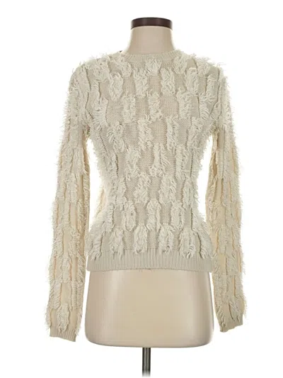 Pre-owned Kimchi Blue Pullover Sweater In White