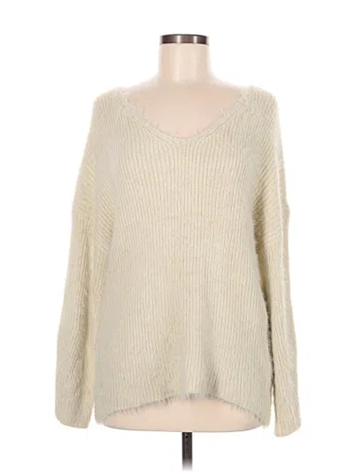Pre-owned Kimchi Blue Pullover Sweater In White