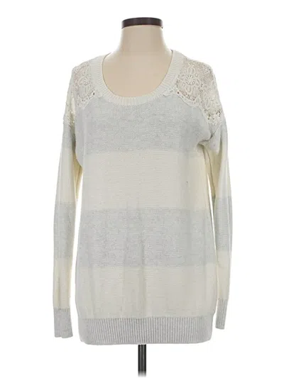 Pre-owned Kimchi Blue Pullover Sweater In White