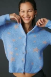 Kimchi Blue Rachel Star Cardigan In Lilac, Women's At Urban Outfitters In Blue