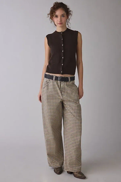 Kimchi Blue Rachel Vest Sleeveless Cardigan Jacket In Brown, Women's At Urban Outfitters