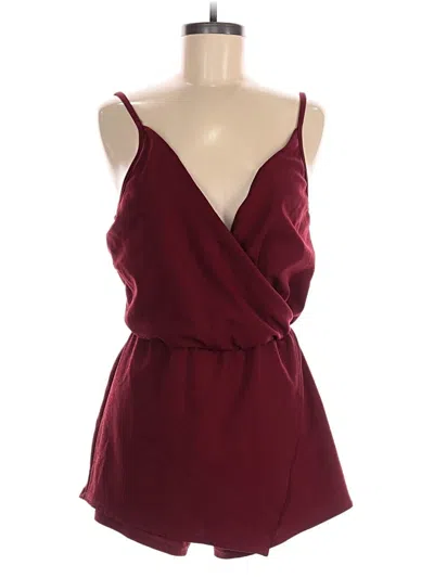 Pre-owned Kimchi Blue Romper In Burgundy