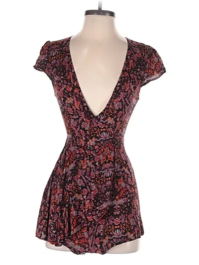 Pre-owned Kimchi Blue Romper In Burgundy