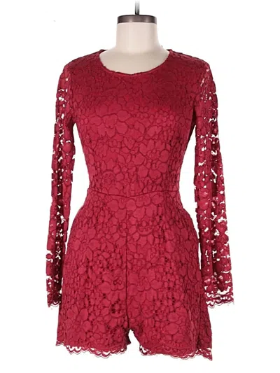 Pre-owned Kimchi Blue Romper In Burgundy