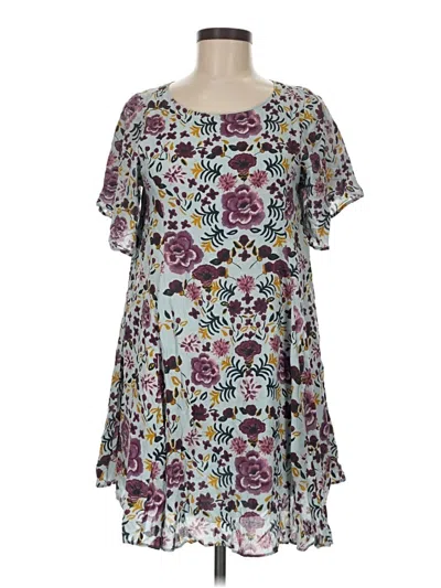 Pre-owned Kimchi Blue Short Sleeve Blouse In Purple