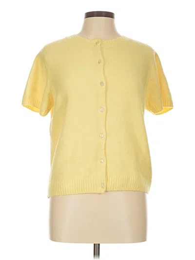 Pre-owned Kimchi Blue Short Sleeve Top Yellow Mock Neckline Tops