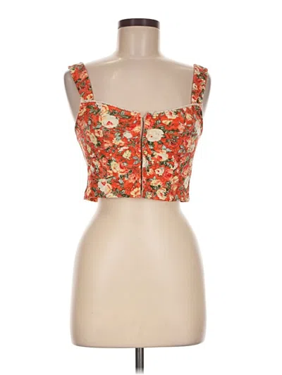 Pre-owned Kimchi Blue Sleeveless Blouse In Orange