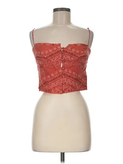 Pre-owned Kimchi Blue Sleeveless Blouse In Red