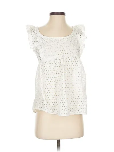 Pre-owned Kimchi Blue Sleeveless Blouse In White