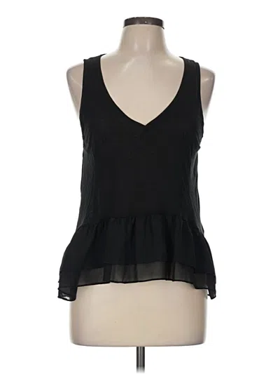 Pre-owned Kimchi Blue Sleeveless Top Black Plunge Neckline Tops