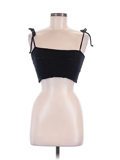 Pre-owned Kimchi Blue Sleeveless Top Black Strapless Neckline Tops