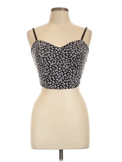 Pre-owned Kimchi Blue Sleeveless Top Black Sweetheart Neckline Tops