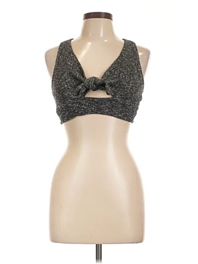 Pre-owned Kimchi Blue Sleeveless Top Gray Halter Neckline Tops