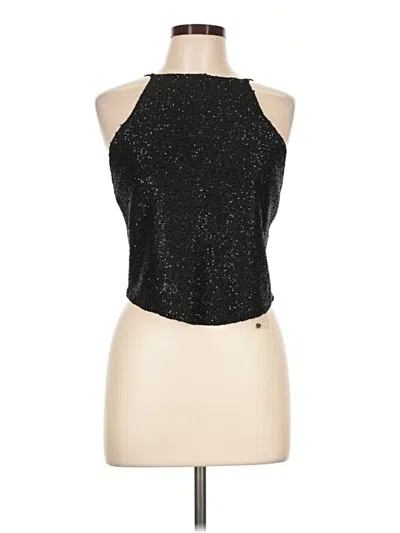 Pre-owned Kimchi Blue Tank Top Black Halter Neckline Tops