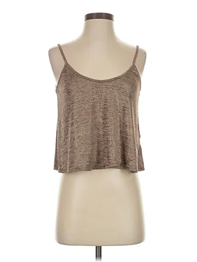Pre-owned Kimchi Blue Tank Top Brown Strapless Neckline Tops
