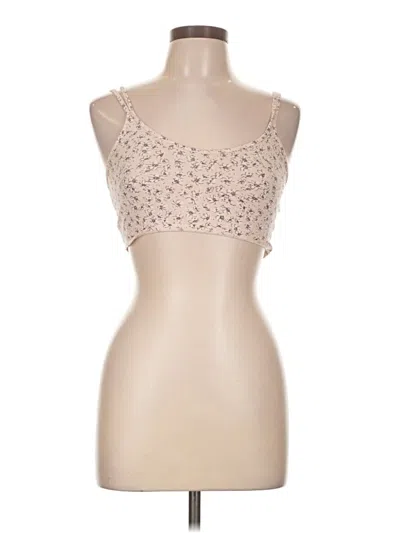 Pre-owned Kimchi Blue Tank Top Tan Strapless Neckline Tops