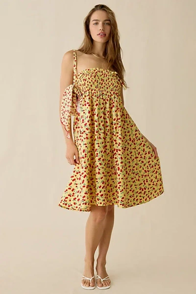 Kimchi Blue This Or That Cherry Land Convertible Skirt 2-piece Set In Cherry Land, Women's At Urban Outfitters In Yellow