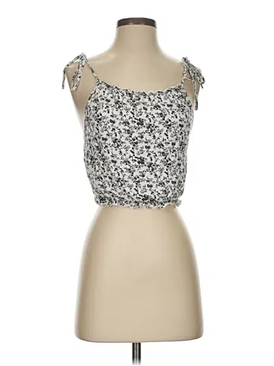 Pre-owned Kimchi Blue Tube Top Silver Strapless Neckline Tops