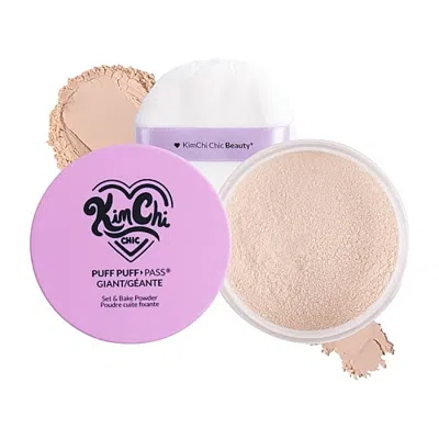 Kimchi Chic Beauty Giant Puff Puff Pass Set & Bake Powder In Clear
